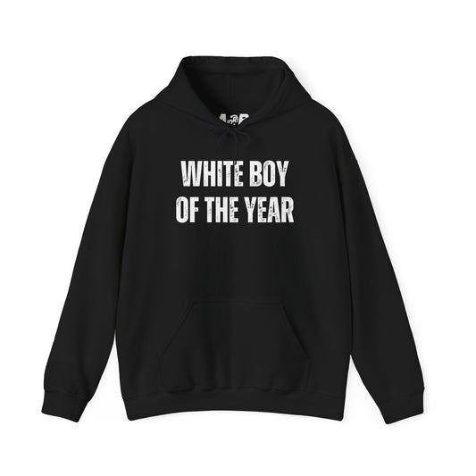 Hoodie — "White Boy of the Year" Graphic Pullover
