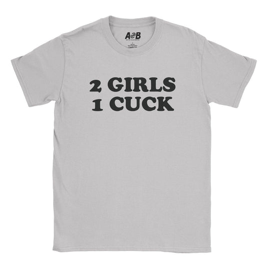 A-or-B-Tees T-Shirt Ice Grey / S 2 Girls T-Shirt