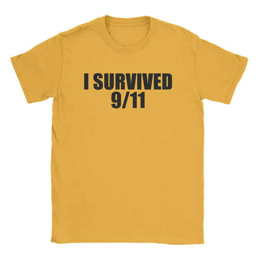A-or-B-Tees T-Shirt Gold / S 9/11 Survivor T-Shirt