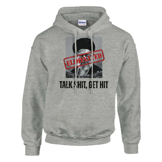 A-or-B-Tees Hoodie 2XL / Ash Ayatollah Khamenei Eliminated Hoodie - Meme Stamp Pullover