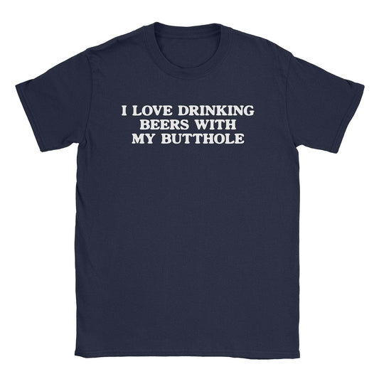 A-or-B-Tees T-Shirt Navy / S Buttchug T-Shirt