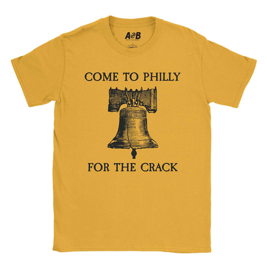 A-or-B-Tees T-Shirt Gold / S Crack T-Shirt