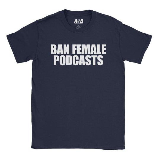 A-or-B-Tees T-Shirt Navy / S Female Podcasts T-Shirt