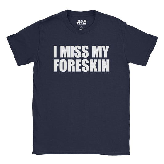 A-or-B-Tees T-Shirt Navy / S Foreskin T-Shirt