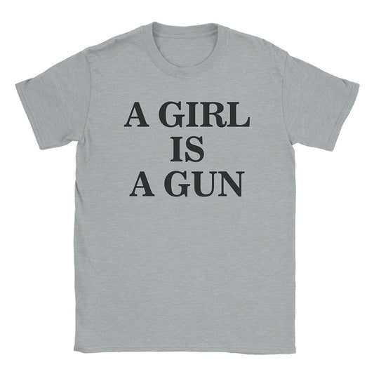 A-or-B-Tees T-Shirt Sport Grey / S Girl Gun T-Shirt