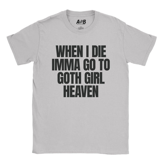 A-or-B-Tees T-Shirt Ice Grey / S Goth Girl Heaven T-Shirt