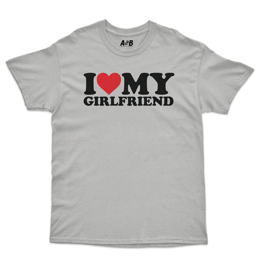 A-or-B-Tees T-Shirt Ice Grey / S I ♡ My GF T-Shirt