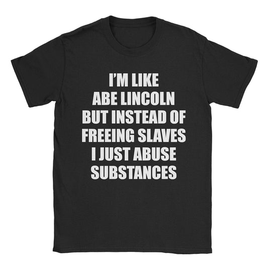 A-or-B-Tees T-Shirt Black / S Lincoln's Twin T-Shirt