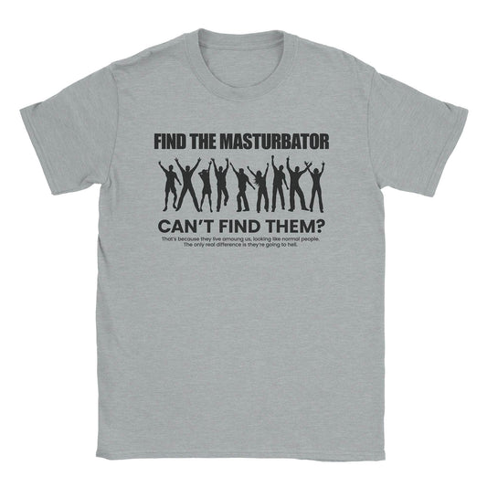 A-or-B-Tees T-Shirt Sport Grey / S Masturbator T-Shirt
