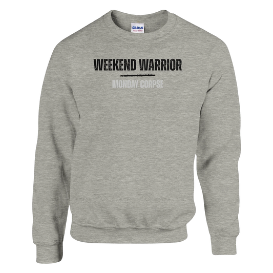 A-or-B-Tees Sweatshirt S / Ash Monday Corpse Sweatshirt – Funny I Hate Mondays Crewneck for Office Zombies