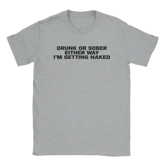 A-or-B-Tees T-Shirt Sport Grey / S Naked T-Shirt
