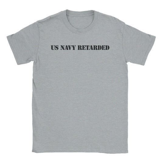 A-or-B-Tees T-Shirt Sport Grey / S Navy Retarded T-Shirt