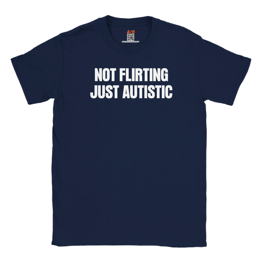 A-or-B-Tees T-Shirt Navy / S Not Flirting T-Shirt