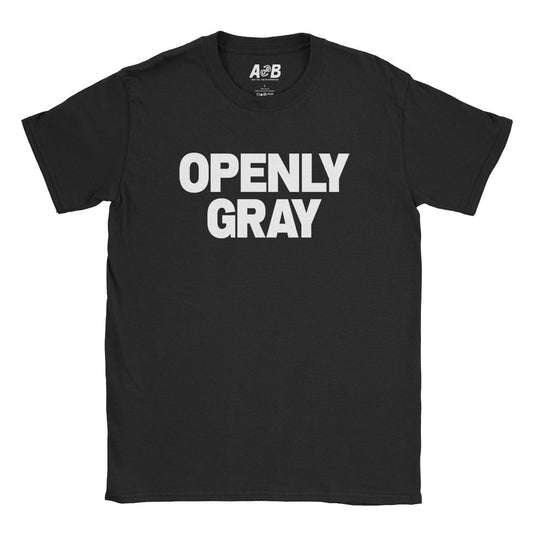 A-or-B-Tees T-Shirt Black / S Openly Gray T-Shirt