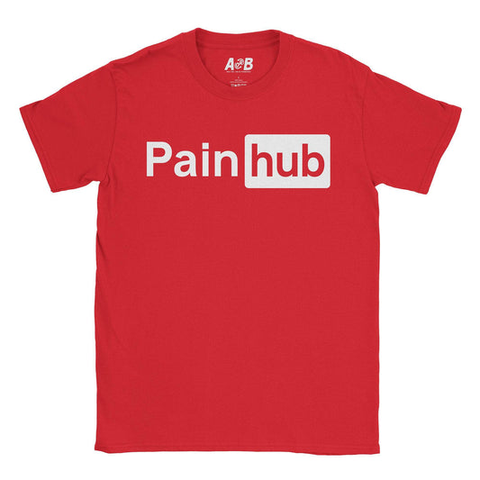 A-or-B-Tees T-Shirt Red / S Pain Hub T-Shirt