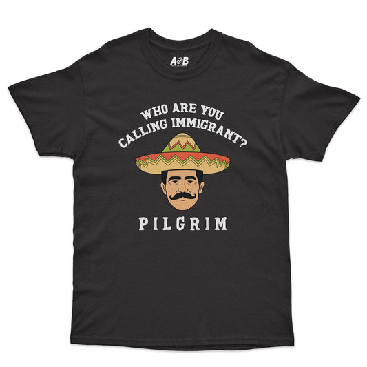 A-or-B-Tees T-Shirt Black / S Pilgrim T-Shirt