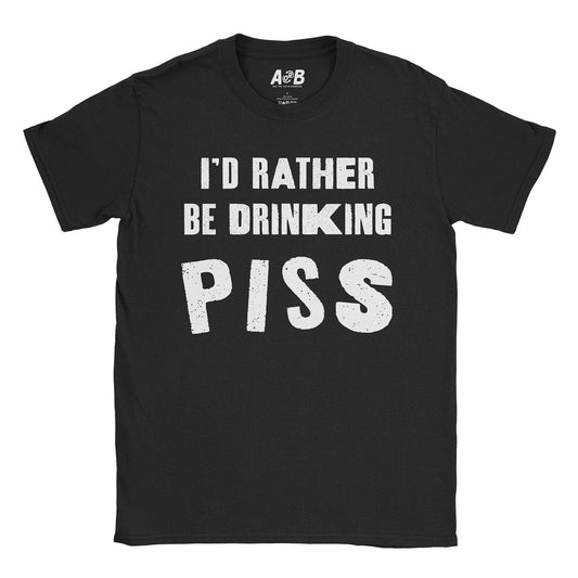 A-or-B-Tees T-Shirt Black / S Piss T-Shirt
