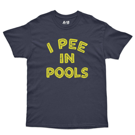 A-or-B-Tees T-Shirt Navy / S Pool Pee T-Shirt