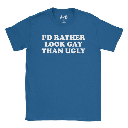 A-or-B-Tees T-Shirt Royal / S Rather Look Gay T-Shirt