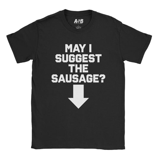 A-or-B-Tees T-Shirt Black / S Sausage T-Shirt