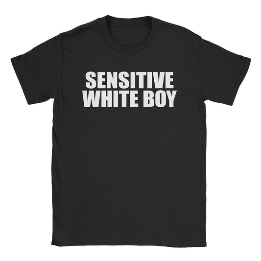 A-or-B-Tees T-Shirt Black / S Sensitive White Boy T-Shirt
