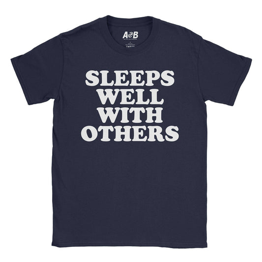 A-or-B-Tees T-Shirt Navy / S Sleeps Well T-Shirt