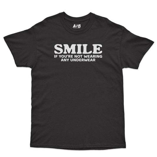 A-or-B-Tees T-Shirt Black / S Smile T-Shirt