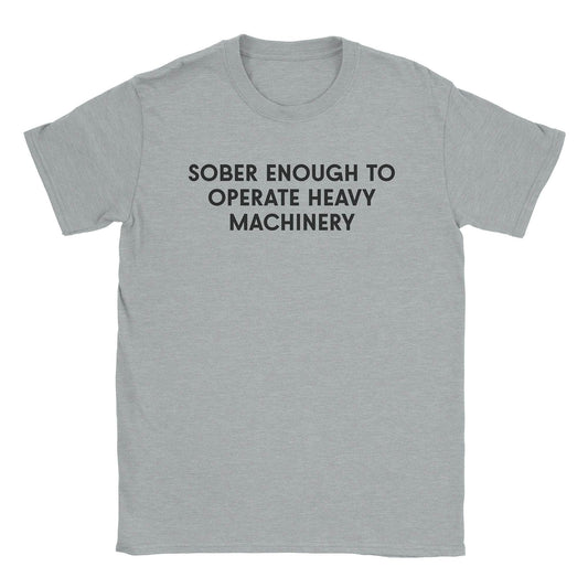 A-or-B-Tees T-Shirt Sport Grey / S Sober Enough T-Shirt