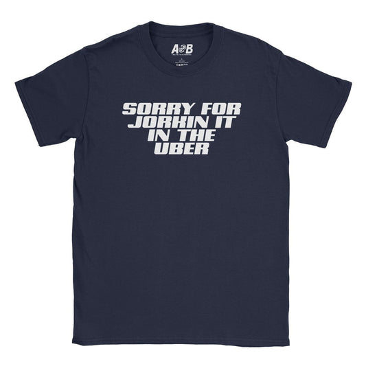 A-or-B-Tees T-Shirt Navy / S Sorry About That T-Shirt