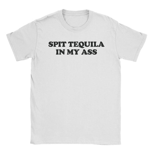 A-or-B-Tees T-Shirt White / S Spit Tequila T-Shirt