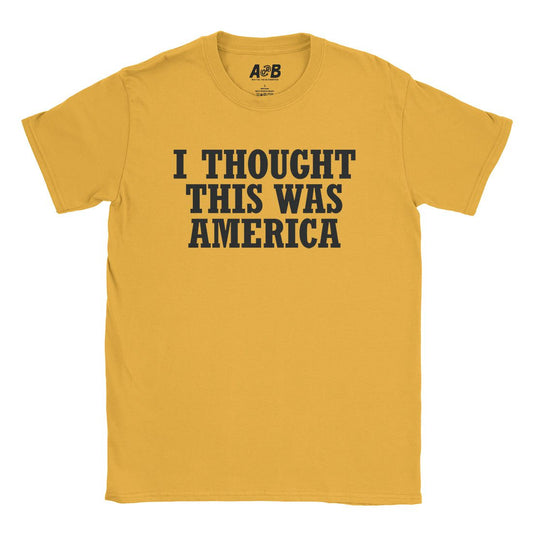 A-or-B-Tees T-Shirt Gold / S This Is America T-Shirt