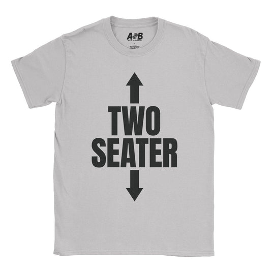 A-or-B-Tees T-Shirt Ice Grey / S Two Seater T-Shirt