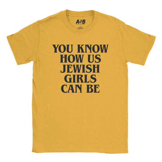 A-or-B-Tees T-Shirt Gold / S Us Jewish Girls T-Shirt