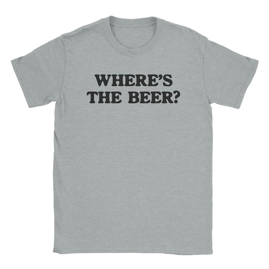 A-or-B-Tees T-Shirt Sport Grey / S Where's Beer T-Shirt