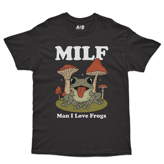 M.I.L.Frogs T-Shirt-T-Shirt-Merchware-Black-S-A or B Tees