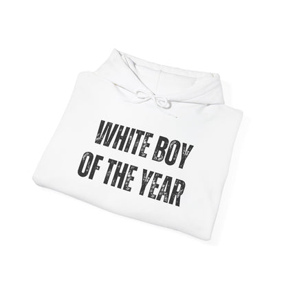 Hoodie — "White Boy of the Year" Graphic Pullover