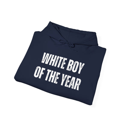 Hoodie — "White Boy of the Year" Graphic Pullover