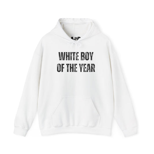 Hoodie — "White Boy of the Year" Graphic Pullover