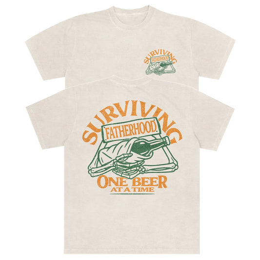 Surviving Fatherhood Comfort Colors T-shirt-T-Shirt-Alpine Shift Group-Ivory-S-A or B Tees