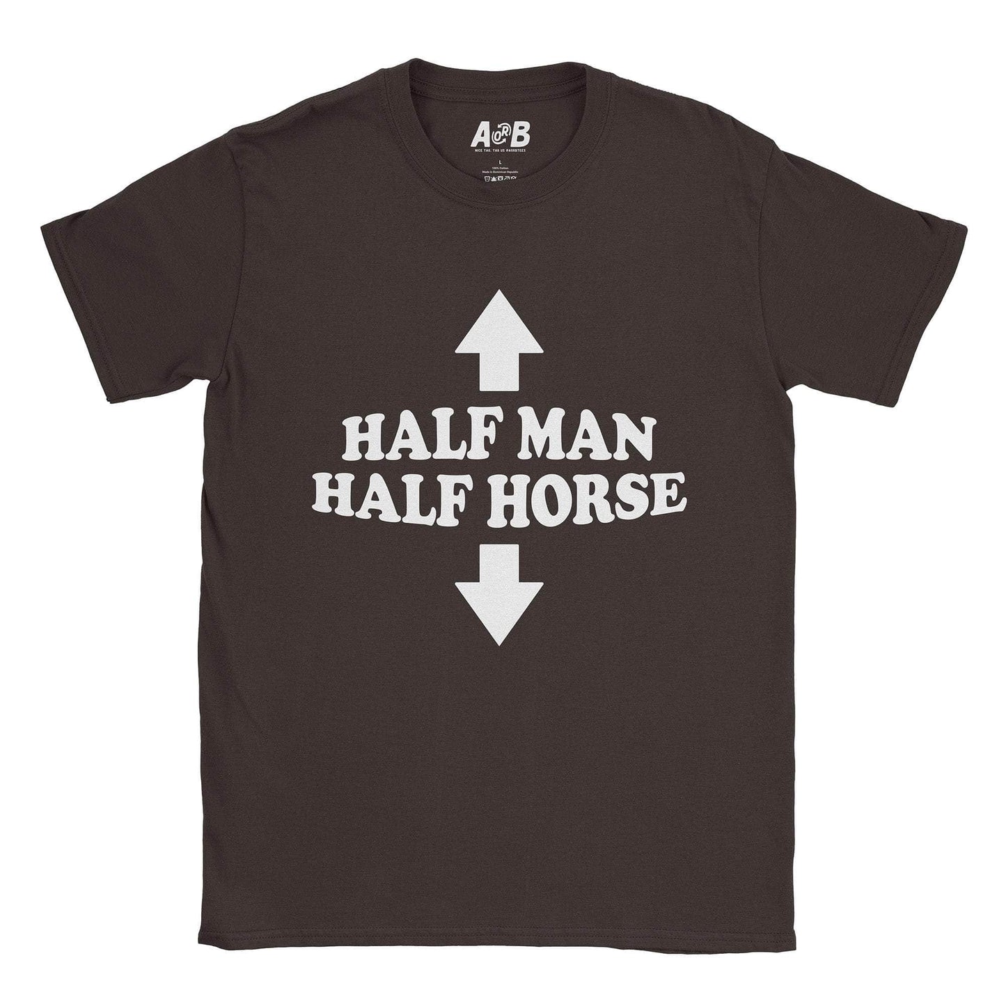 A-or-B-Tees T-Shirt Dark Chocolate / S 1/2 Horse T-Shirt