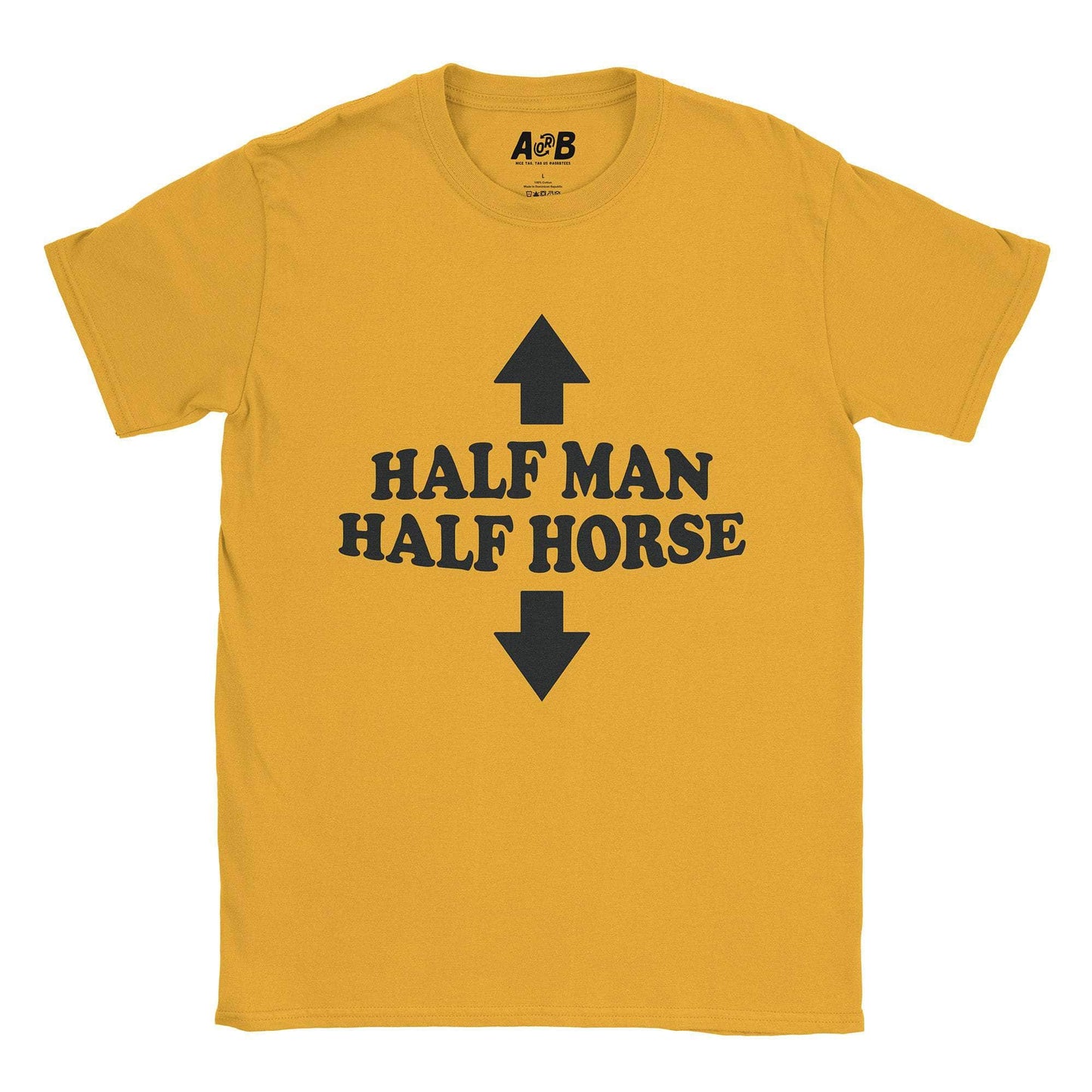 A-or-B-Tees T-Shirt Gold / S 1/2 Horse T-Shirt