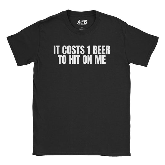 A-or-B-Tees T-Shirt Black / S 1 Beer T-Shirt