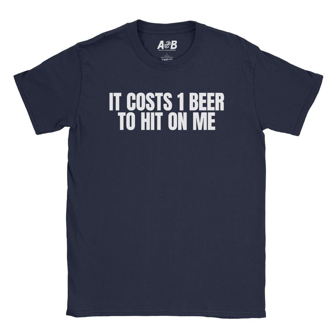 A-or-B-Tees T-Shirt Navy / S 1 Beer T-Shirt