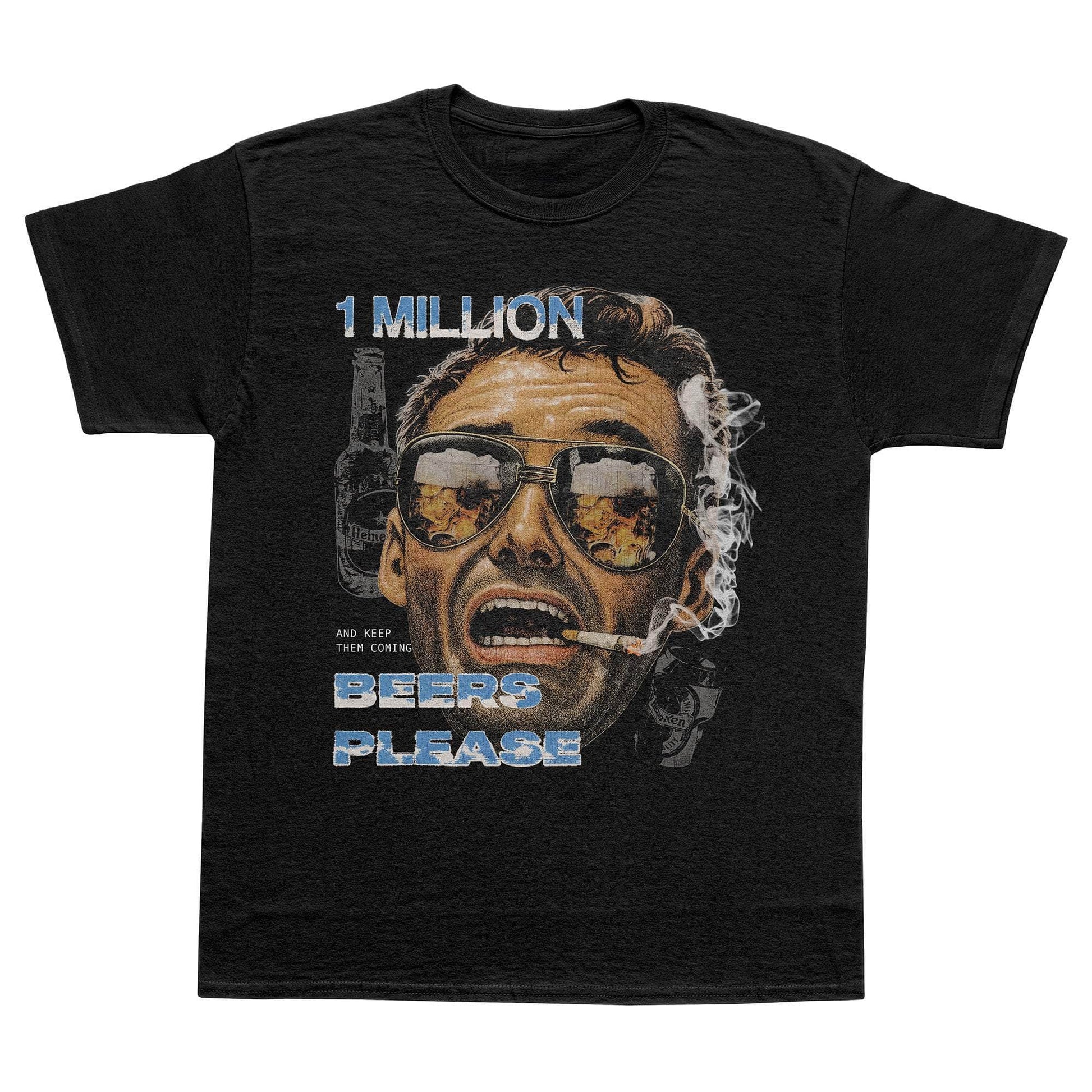 A-or-B-Tees T-Shirt Black / S 1 Million Beers T-Shirt