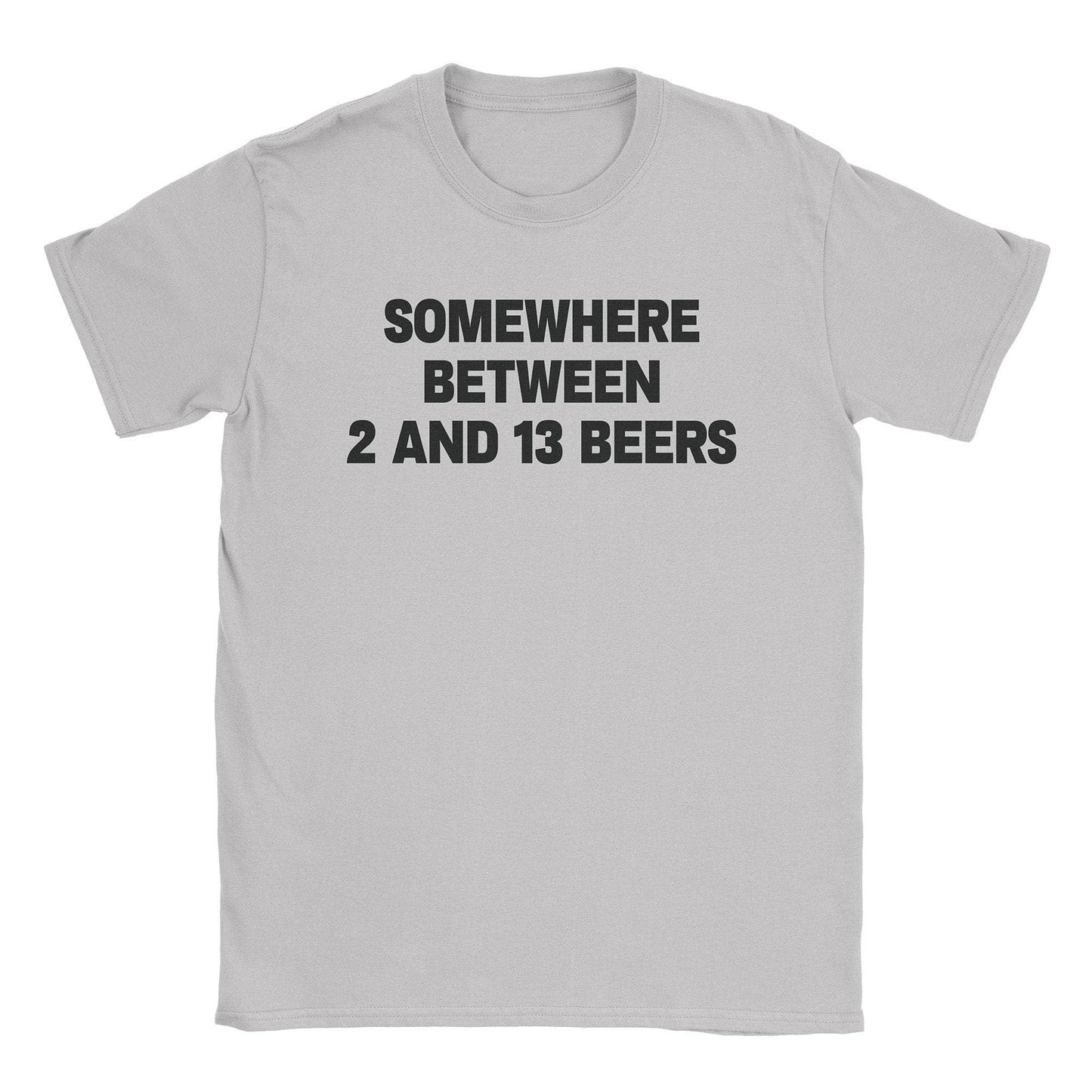 A-or-B-Tees T-Shirt Ice Grey / S 2-13 Beers T-Shirt