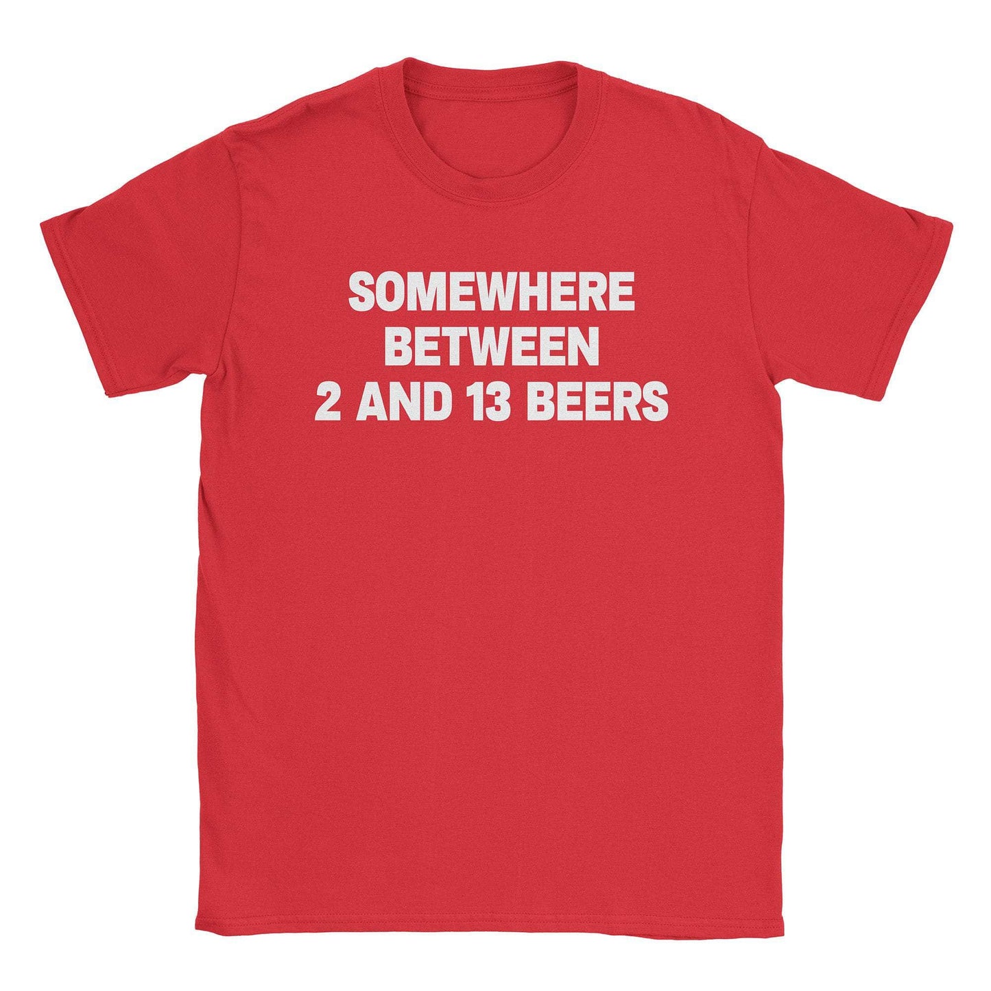 A-or-B-Tees T-Shirt Red / S 2-13 Beers T-Shirt