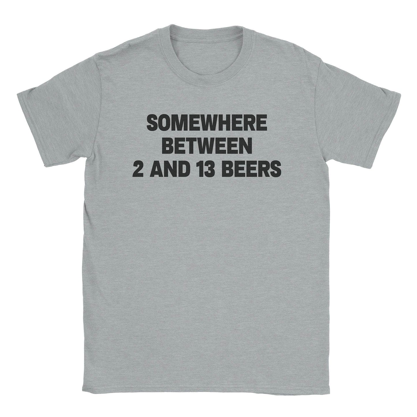A-or-B-Tees T-Shirt Sport Grey / S 2-13 Beers T-Shirt