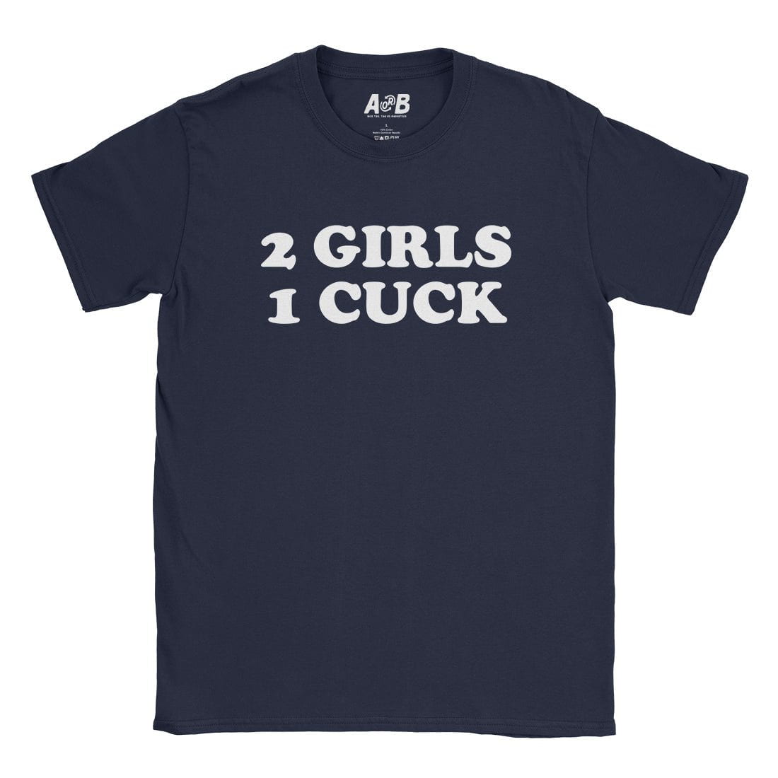 A-or-B-Tees T-Shirt Navy / S 2 Girls T-Shirt