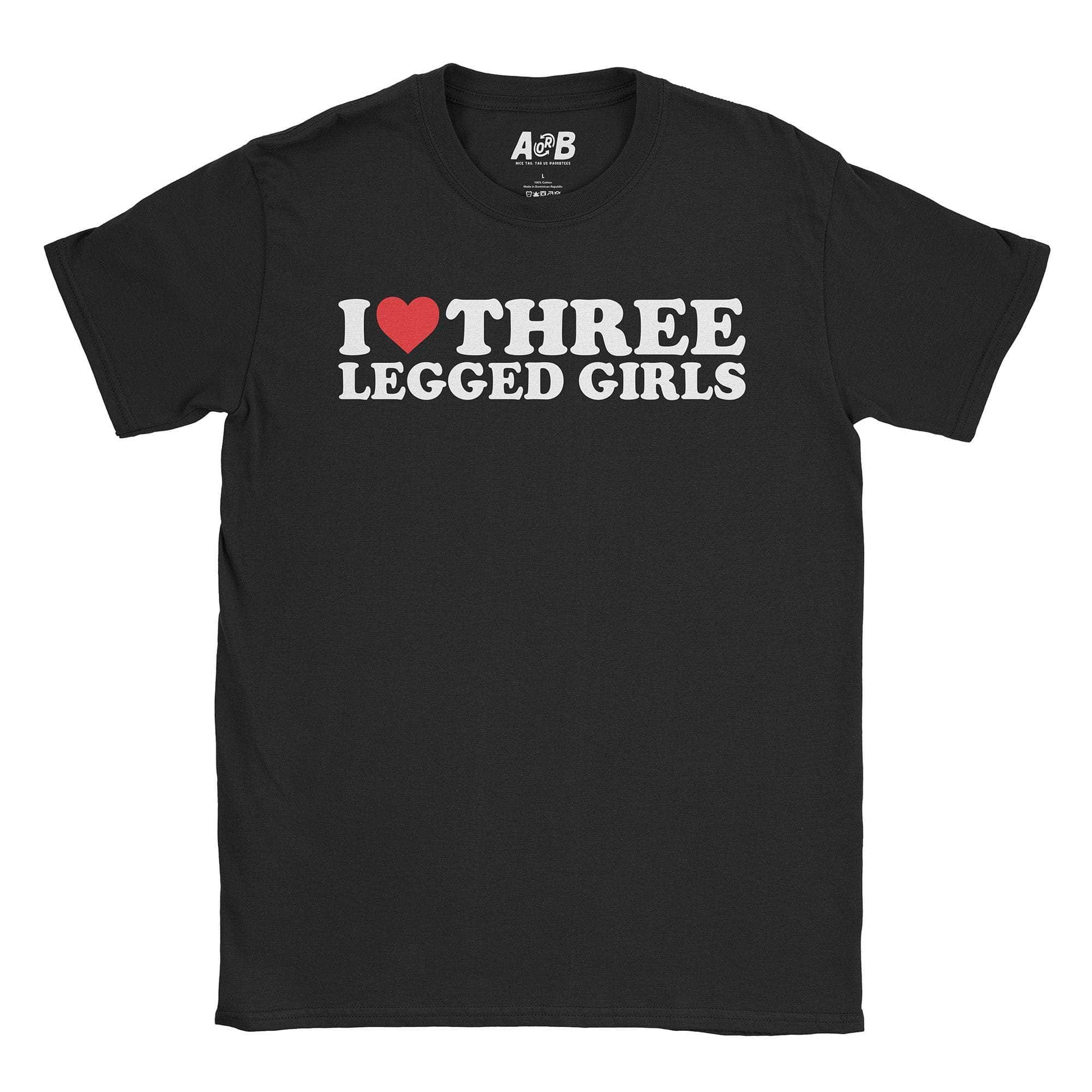 A-or-B-Tees T-Shirt Black / S 3 Legged Girls T-Shirt
