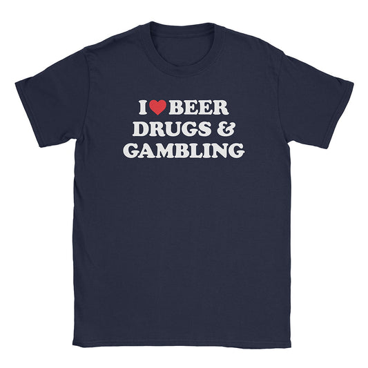 A-or-B-Tees T-Shirt Navy / S 3 Things I Love T-Shirt
